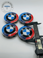 Set Of 4 New Bmw M Power Alloy Wheel Center Caps 68mm, Center Hub Caps Bmw 68mm - Image 3