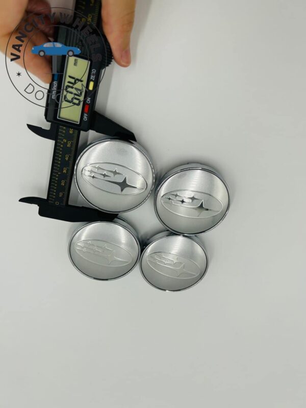 Subaru Wheel Center Caps - 60mm, 64mm, 79mm - Black or Silver (Set of 4) - Image 3
