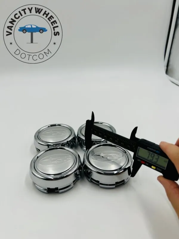 Subaru Wheel Center Caps - 60mm, 64mm, 79mm - Black or Silver (Set of 4) - Image 6