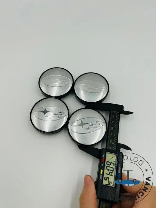 Subaru Wheel Center Caps - 60mm, 64mm, 79mm - Black or Silver (Set of 4) - Image 7