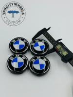 Premium 4Pcs BMW Wheel Center Caps in Varied Sizes and Wheel Cap Base Colors - Image 6
