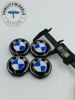 Premium 4Pcs BMW Wheel Center Caps in Varied Sizes and Wheel Cap Base Colors - Image 6