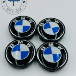 Premium 4Pcs BMW Wheel Center Caps in Varied Sizes and Wheel Cap Base Colors