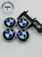 Premium 4Pcs BMW Wheel Center Caps in Varied Sizes and Wheel Cap Base Colors - Image 3