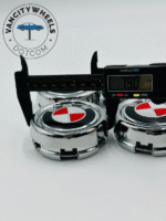Premium 4Pcs BMW Wheel Center Caps in Varied Sizes and Wheel Cap Base Colors - Image 5