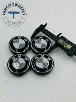 Premium 4Pcs BMW Skull Wheel Center Caps in Varied Sizes and Wheel Cap Base Colors - Image 6