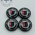 Premium 4Pcs BMW-Alpina Wheel Center Caps in Varied Sizes and Wheel Cap Base Colors