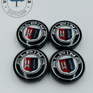 Premium 4Pcs BMW-Alpina Wheel Center Caps in Varied Sizes and Wheel Cap Base Colors
