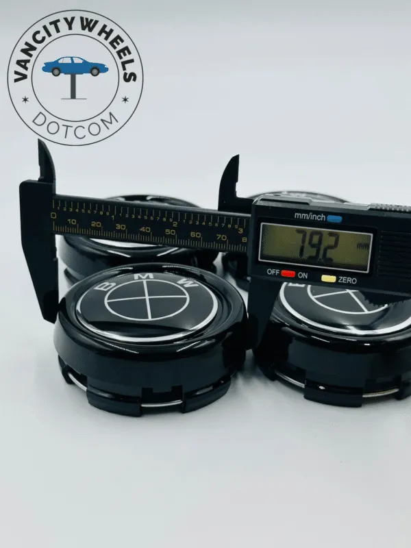 Premium 4Pcs BMW Wheel Center Caps in Varied Sizes and Wheel Cap Base Colors - Image 6