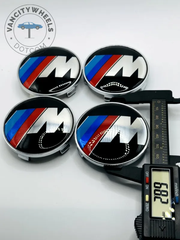Set Of 4 Bmw M Series Alloy Wheel Center Caps 68mm, Center Hub Caps For Bmw Cars 68mm - Image 2