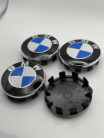 BMW 56mm Wheel Hub Center Caps - 4pcs (Blue Original Logo) - Image 3