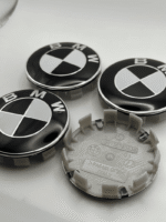 BMW Classic Black Logo Replacement Wheel Center Caps (Set of 4) - 68mm - Image 2