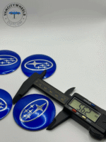 60mm Subaru Blue Wheel Center Caps – OEM Fit, Set of 4 | American Wheels Company - Image 6