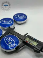 60mm Subaru Blue Wheel Center Caps – OEM Fit, Set of 4 | American Wheels Company - Image 5
