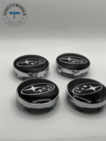 60mm Subaru Black Wheel Center Caps – OEM Fit | Set of 4 | American Wheels Company - Image 6