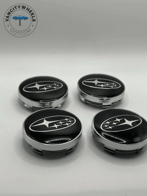 60mm Subaru Black Wheel Center Caps – OEM Fit | Set of 4 | American Wheels Company - Image 6