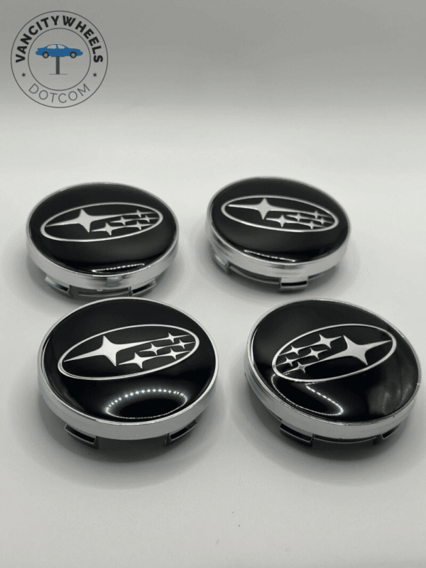 60mm Subaru Black Wheel Center Caps – OEM Fit | Set of 4 | American Wheels Company - Image 5