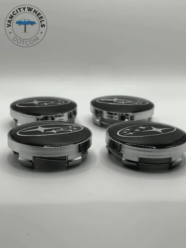 60mm Subaru Black Wheel Center Caps – OEM Fit | Set of 4 | American Wheels Company - Image 4
