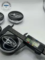 60mm Subaru Black Wheel Center Caps – OEM Fit | Set of 4 | American Wheels Company - Image 2