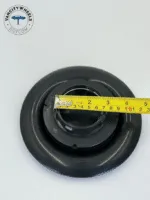 Rolls Royce Ghost Wraith Dawn Wheel Center Caps Black Glosss Bezel (Set of 4) - Image 2