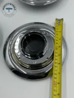 Refurb Rolls Royce Ghost Wraith Dawn Wheel Center Caps Chrome Bezel (Set of 4) - Image 4
