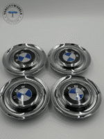 Silver Chrome Excellence: 4Pcs BMW Floating Center Caps in Varied Plate & Fit Diameter by Vancity Wheels