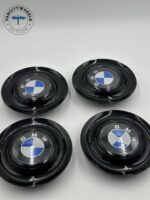 Black Excellence: 4Pcs BMW Floating Center Caps in Varied Plate & Fit Diameter by Vancity Wheels