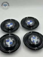 Black Excellence: 4Pcs BMW Floating Center Caps in Varied Plate & Fit Diameter by Vancity Wheels