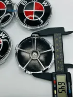 Set Of 4 Black/red Bmw Alloy Wheel Center Caps 68mm, Center Hub Caps For Bmw Cars 68mm - Image 2