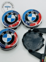 Set Of 4 New Bmw M Power Alloy Wheel Center Caps 56mm, Center Hub Caps Bmw 56mm - Image 4