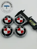Premium 4Pcs BMW Wheel Center Caps in Varied Sizes and Wheel Cap Base Colors - Image 6