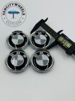 Premium 4Pcs BMW Skull Wheel Center Caps in Varied Sizes and Wheel Cap Base Colors - Image 5