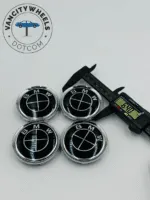 Premium 4Pcs BMW Wheel Center Caps in Varied Sizes and Wheel Cap Base Colors - Image 2