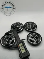 Premium 4Pcs BMW Wheel Center Caps in Varied Sizes and Wheel Cap Base Colors - Image 4