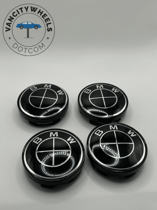 Premium 4Pcs BMW Wheel Center Caps in Varied Sizes and Wheel Cap Base Colors - Image 5