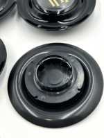 4pcs Black/Gold Rolls-Royce Floating Wheel Center Caps, Rolls Royce Elegance with Floating Emblem – Phantom, Ghost, Wraith, Dawn Compatible - Image 2