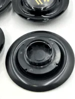 4pcs Black/Gold Rolls-Royce Floating Wheel Center Caps, Rolls Royce Elegance with Floating Emblem – Phantom, Ghost, Wraith, Dawn Compatible - Image 2