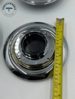 4pcs Chrome/Gold Rolls-Royce Floating Wheel Center Caps, Rolls Royce Elegance with Floating Emblem - Phantom, Ghost, Wraith, Dawn Compatible - Image 2