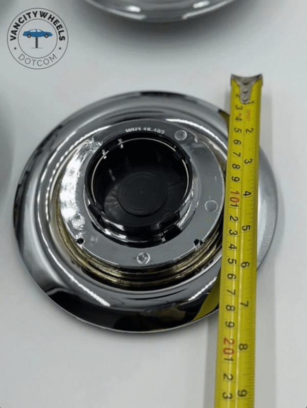 4pcs Chrome/Gold Rolls-Royce Floating Wheel Center Caps, Rolls Royce Elegance with Floating Emblem - Phantom, Ghost, Wraith, Dawn Compatible - Image 2