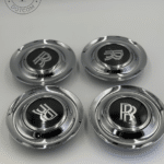 Refurb Rolls Royce Ghost Wraith Dawn Wheel Center Caps Chrome Bezel (Set of 4)