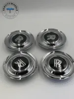 Refurb Rolls Royce Ghost Wraith Dawn Wheel Center Caps Chrome Bezel (Set of 4)