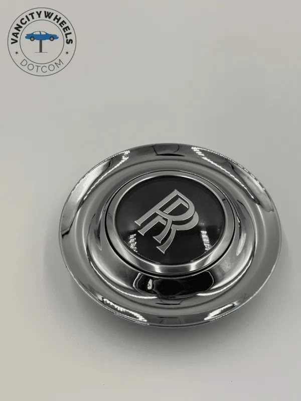 Refurb Rolls Royce Ghost Wraith Dawn Wheel Center Caps Chrome Bezel (Set of 4) - Image 2
