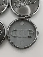 Set of 4 Audi Alloy Wheel Hub Centre Caps – 61mm (Grey Finish) - Image 2