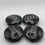 4pcs/set Emblem Wheel Center Cap Logo Badge Cover Car Hub black 60mm For Audi
