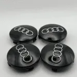 4pcs/set Emblem Wheel Center Cap Logo Badge Cover Car Hub black 60mm For Audi