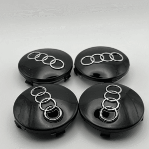 4pcs/set Emblem Wheel Center Cap Logo Badge Cover Car Hub black 60mm For Audi