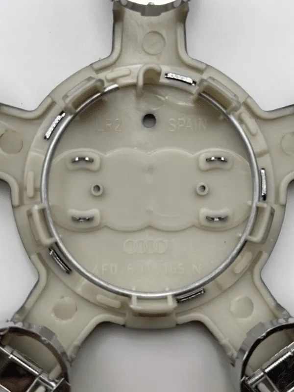 Audi Grey Wheel Center Caps 135mm 8R0601165 – OEM Style Replacement (Set of 4) - Image 2