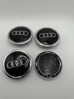 4pcs AUDI Black 69mm Wheel Cover Hub Center Caps Emblems Badges Logo #4B0601170A - Image 2