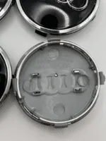 Set Of 4 BLACK Audi Alloy Wheel Hub Centre Caps 61mm - Image 3