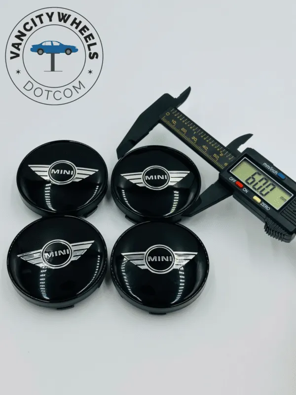 Premium 4Pcs Mini Cooper Wheel Center Caps in Varied Sizes & Wheel Cap Base Colors - Image 4
